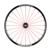 Spinergy Spox Sport 6 Spinergy SPOX Sport (SL) wheels with 24 PBO fiber spokes, optimized for speed and lightweight performance, shown on a sports wheelchair.
