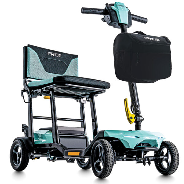 Go Go Super Portable Scooter with compact folding design, lightweight frame, and Charge360 magnetic charging system for travel-friendly mobility.
