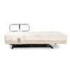 Supernal 3 Hi-Low Bed with hidden electric components, reclining mechanism, and backlit wireless control, available in Twin, Full, and Queen sizes.
