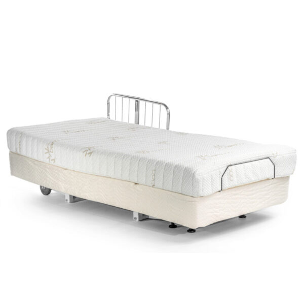 Supernal 5 Hi-Low Bed with adjustable height, Trendelenburg positions, and a sleek, furniture-like design, available in Twin, Full, Queen, and Dual King sizes.