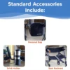 UPWalker EZ Lite – 4 UPWalker EZ Lite lightweight rollator with height-adjustable armrests, backrest, personal item bag, and beverage holder for improved posture and mobility.