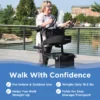 UPWalker Premium Lite V2 – 3 UPWalker Premium Lite V2 with larger wheels, motion-activated lights, dual storage bags, and comfort pads for improved mobility and safety.