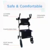UPWalker Premium Lite V2 – 4 UPWalker Premium Lite V2 with larger wheels, motion-activated lights, dual storage bags, and comfort pads for improved mobility and safety.