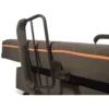 UPbed Standard motorized lift bed with memory foam mattress and padded bedrails.