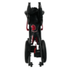 Forcemech Ultralite G10 folding power chair with carbon fiber frame, shown in a folded position. Lightweight, compact, and designed for travel and daily use.