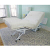 new-valiant-twin-5-800×533 The New Valiant Hospital Bed with head and foot articulation, Trendelenburg adjustability, and optional bamboo rail covers and egress lighting.