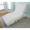 new-valiant-twin-6-800×533 The New Valiant Hospital Bed with head and foot articulation, Trendelenburg adjustability, and optional bamboo rail covers and egress lighting.