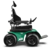 Extreme X8 Power Wheelchair navigating rugged outdoor terrain with knobby tires and a sturdy design, built for sand, snow, and off-road adventures.