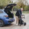 Foldable-Rollz-Motion-Electric Rollz Motion Electric, a sleek 3-in-1 rollator, transport chair, and electric wheelchair, lightweight and foldable for ease of use and independence.