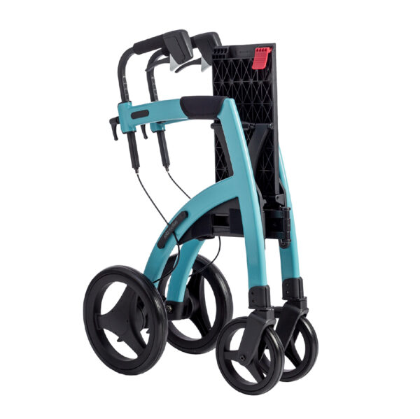 Rollz Motion Performance in jungle green, featuring a padded seat, pneumatic rear tires, and foam-filled front tires for smooth all-terrain mobility.