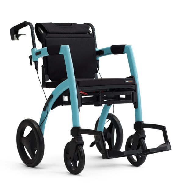 Rollz Motion Performance in jungle green, featuring a padded seat, pneumatic rear tires, and foam-filled front tires for smooth all-terrain mobility.