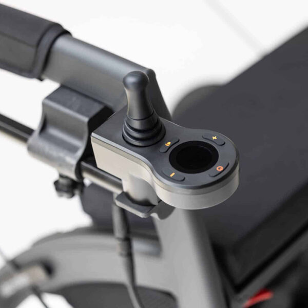 Rollz Motion Electric, a sleek 3-in-1 rollator, transport chair, and electric wheelchair, lightweight and foldable for ease of use and independence.