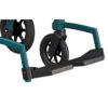 Rollz Motion Performance, an all-terrain rollator and wheelchair combo with air-filled tires, wedge-shaped seat, and reflective accents for outdoor adventures.