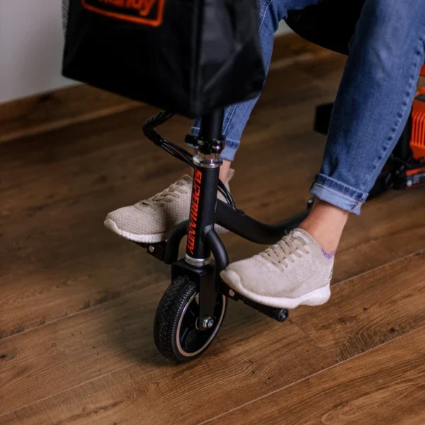 SuperHandy Passport Mobility Scooter with lightweight aluminum frame, foldable design, and dual 48V lithium-ion batteries.