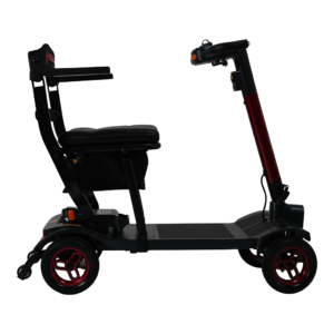 Forcemech Traveler – A sleek, ultra-lightweight travel scooter with LED lights, turn signals, and a quick-folding design.