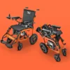 GoRide Electric Wheelchair in black and silver, featuring ultra-light aluminum frame, dual 250W motors, and push-start controls.