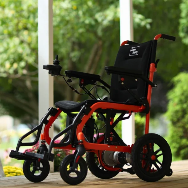 GoRide Electric Wheelchair in black and silver, featuring ultra-light aluminum frame, dual 250W motors, and push-start controls.