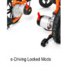 GoRide Electric Wheelchair in black and silver, featuring ultra-light aluminum frame, dual 250W motors, and push-start controls.