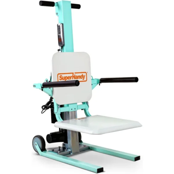 A sturdy and reliable electric floor lift designed to safely assist individuals in getting up after a fall. Features a strong frame, ergonomic support, and user-friendly remote operation for effortless lifting.