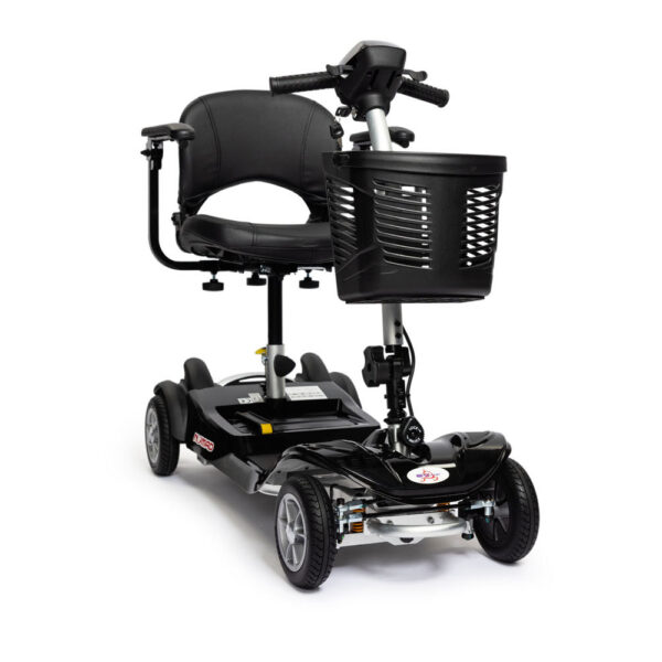 NOMAD Mobility Scooter – lightweight frame, compact design, and padded seat for travel convenience.