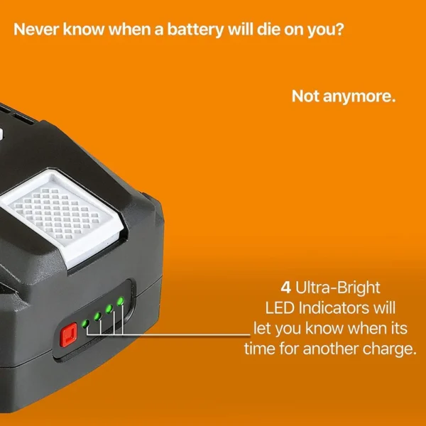A compact and efficient SuperHandy 48V 2Ah Lithium-Ion Battery, designed for power tools and equipment requiring reliable and fast-charging energy.