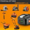 A compact and efficient SuperHandy 48V 2Ah Lithium-Ion Battery, designed for power tools and equipment requiring reliable and fast-charging energy.