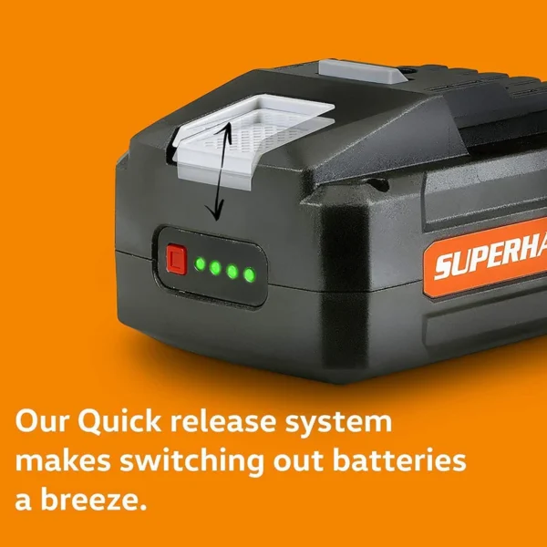 A compact and efficient SuperHandy 48V 2Ah Lithium-Ion Battery, designed for power tools and equipment requiring reliable and fast-charging energy.