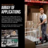 Super Handy Platform Truck & Trailer 6 A heavy-duty SuperHandy Utility Cart with an aluminum frame, 8-inch caster wheels, and a 41-inch platform bed designed for industrial and construction material transport.