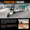 Super Handy Platform Truck & Trailer 8 A heavy-duty SuperHandy Utility Cart with an aluminum frame, 8-inch caster wheels, and a 41-inch platform bed designed for industrial and construction material transport.