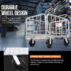 Super Handy Platform Truck & Trailer 9 A heavy-duty SuperHandy Utility Cart with an aluminum frame, 8-inch caster wheels, and a 41-inch platform bed designed for industrial and construction material transport.