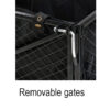 Towable Garden Cart 9 A durable SuperHandy Towable Garden Cart with a steel frame, 10-inch pneumatic tires, and a quick dump system for effortless material transport and disposal.