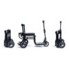 eFOLDi Lite ultra-lightweight folding mobility scooter with a magnesium alloy frame, designed for easy transport and travel.