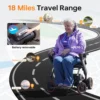 Paiseec 2-in-1 Electric Wheelchair W1 in gray, showcasing its lightweight, foldable design with a detachable battery and removable storage basket.
